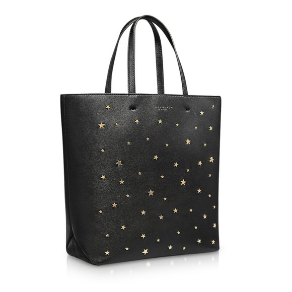 Tory Burch Handbags - NWT TORY BURCH Black Star Studs Tote Bag